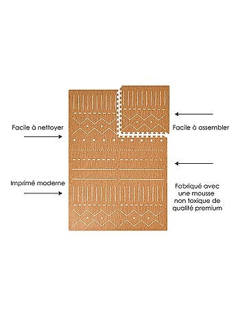 Tapis de jeu mousse BERBER PUZZLEMAT CAMEL