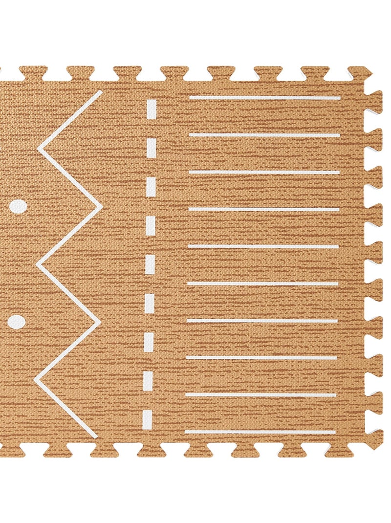 Tapis de jeu mousse BERBER PUZZLEMAT CAMEL Marron chocolat - Kiabi