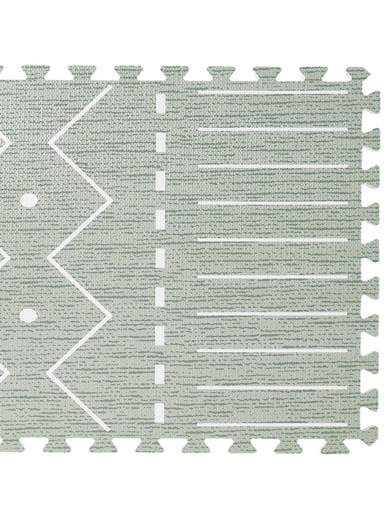 Tapis de jeu mousse BERBER PUZZLEMAT MOSS Vert - Kiabi