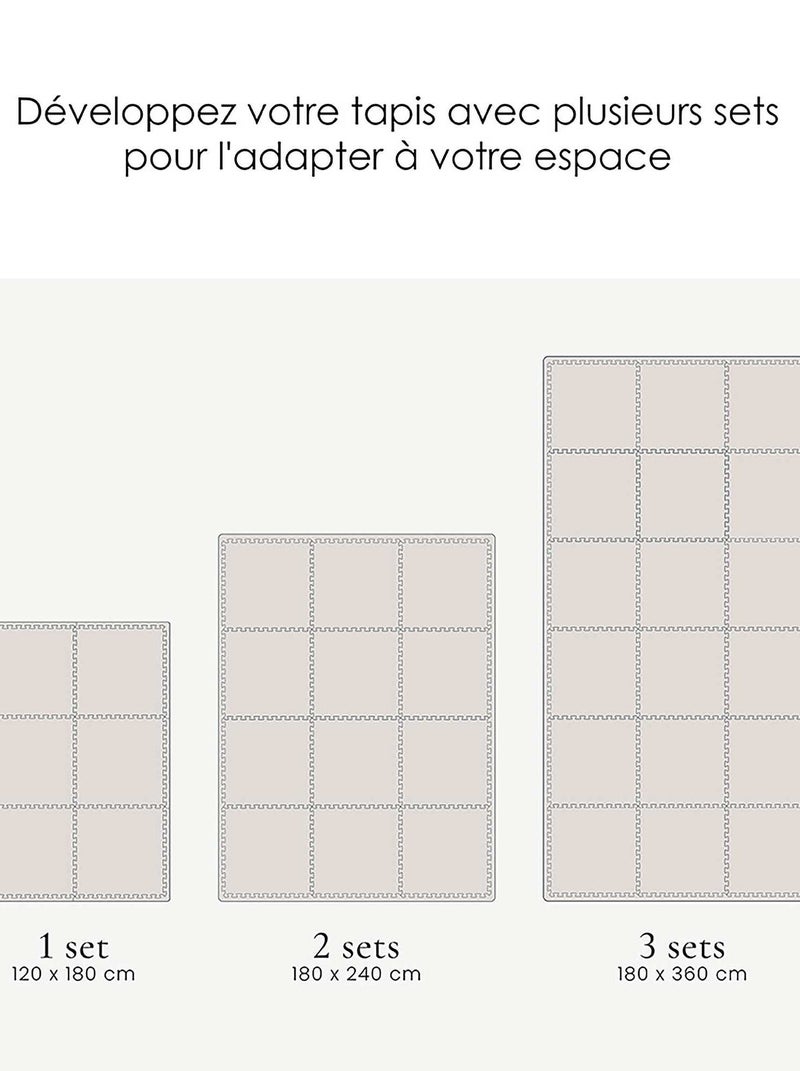 Tapis de jeu mousse BERBER PUZZLEMAT MOSS Vert - Kiabi