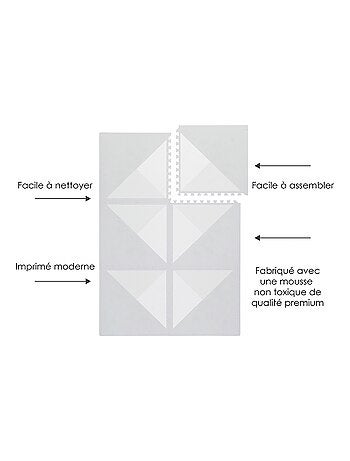 Tapis de jeu mousse KYTE PUZZLEMAT WHEAT