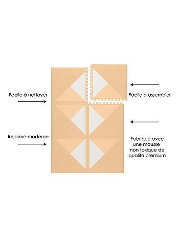 Tapis de jeu mousse KYTE PUZZLEMAT WHEAT