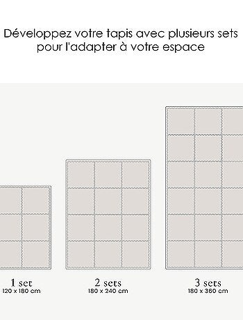 Tapis de jeu mousse LINEAR PUZZLEMAT MINERAL