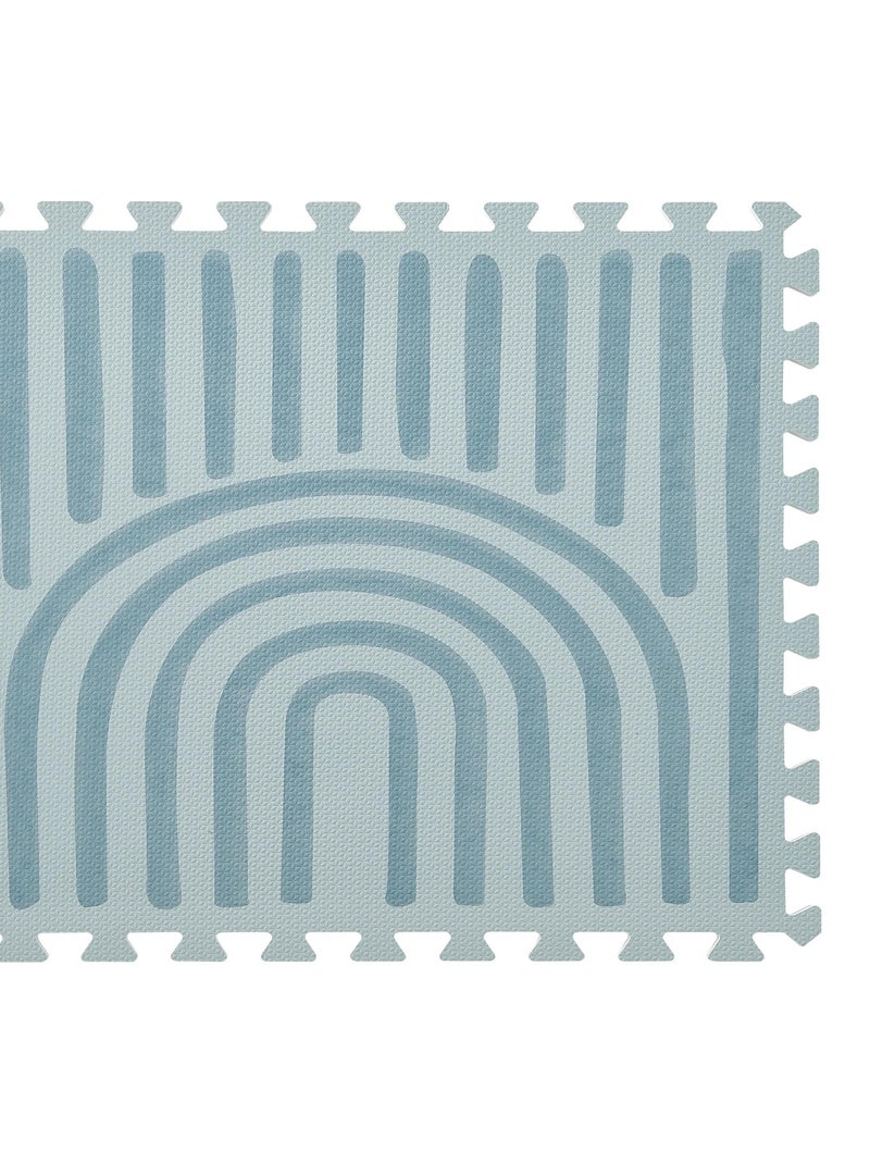 Tapis de jeu mousse LINEAR PUZZLEMAT MINERAL Bleu céladon - Kiabi
