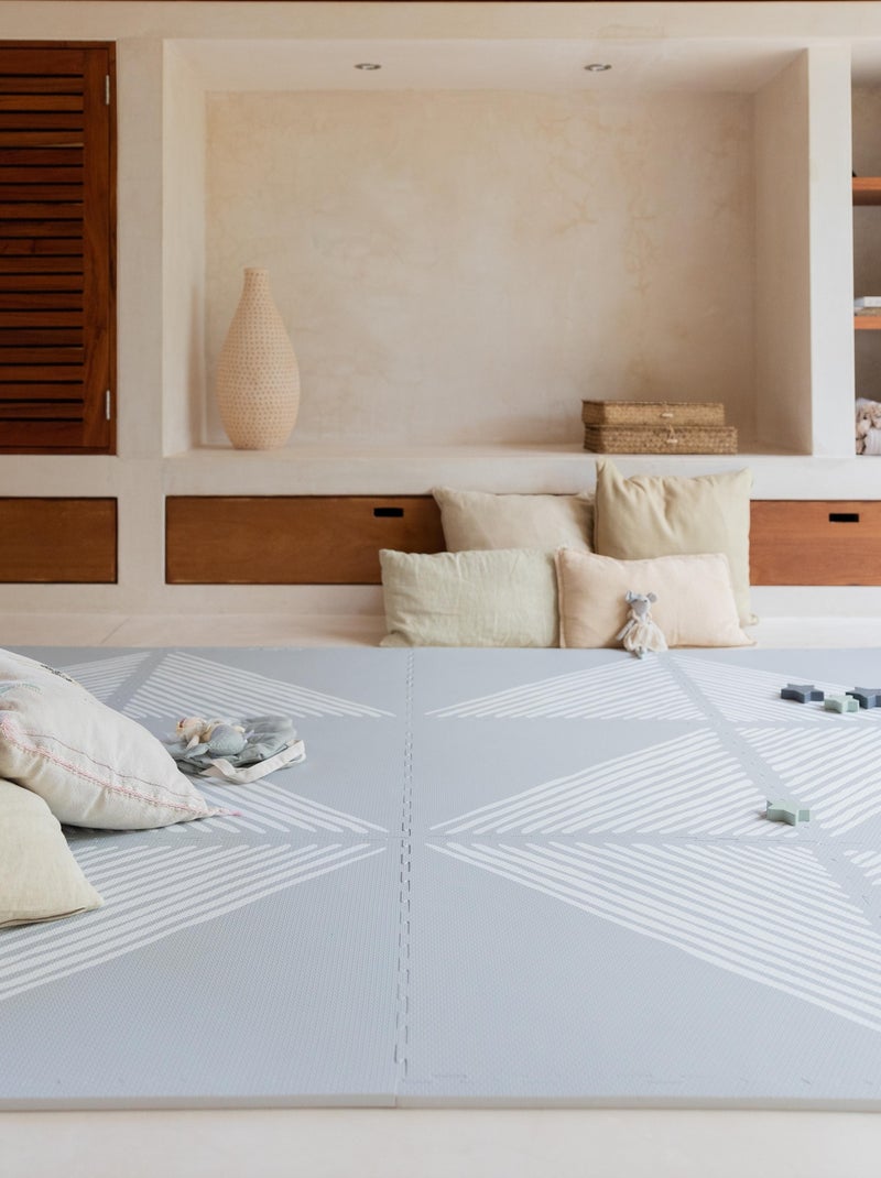 Tapis de jeu mousse SANDY LINES STONE Gris - Kiabi