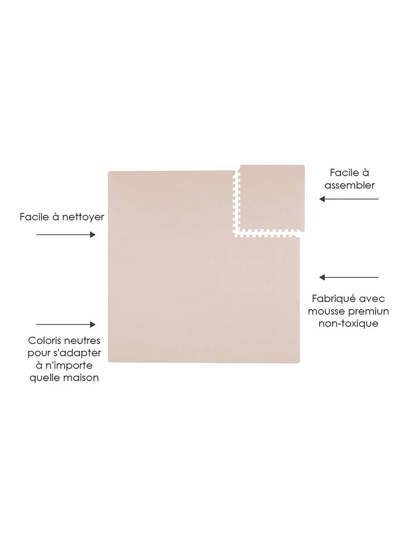 Tapis de jeu mousse uni CLASSIC PLAYMAT Rose clair - Kiabi
