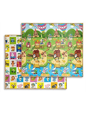 Tapis de jeu pliable 'milly mally' animaux colorés
