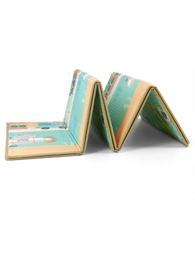 Tapis de jeu pliable 'milly mally' cirque  and  voyage Beige - Kiabi