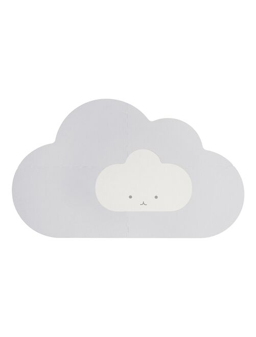 Tapis de jeu pliable nuage gris perle (145 x 90 cm) - Kiabi