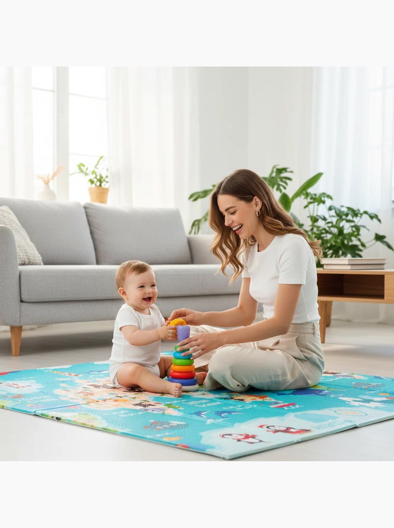 Tapis de jeu pliable XXL 200 x 180 cm Mundopark Asalvo Multicolore - Kiabi