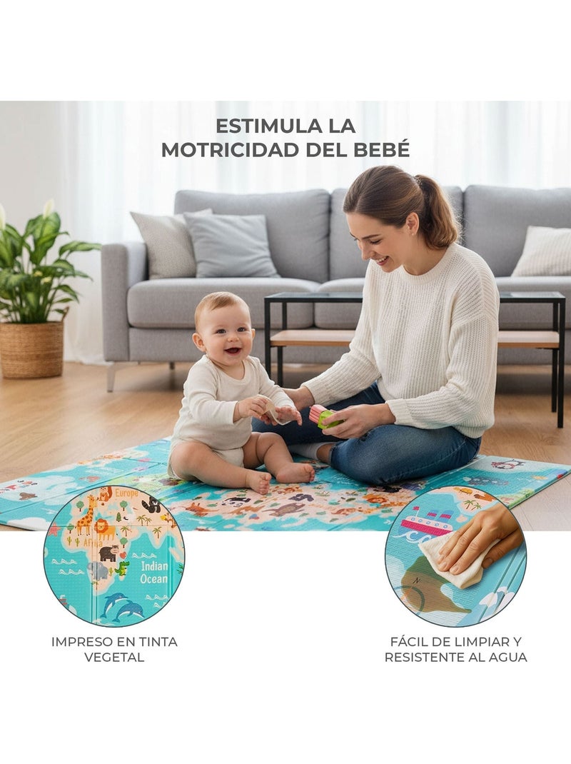 Tapis de jeu pliable XXL Animals-City Asalvo Jaune - Kiabi