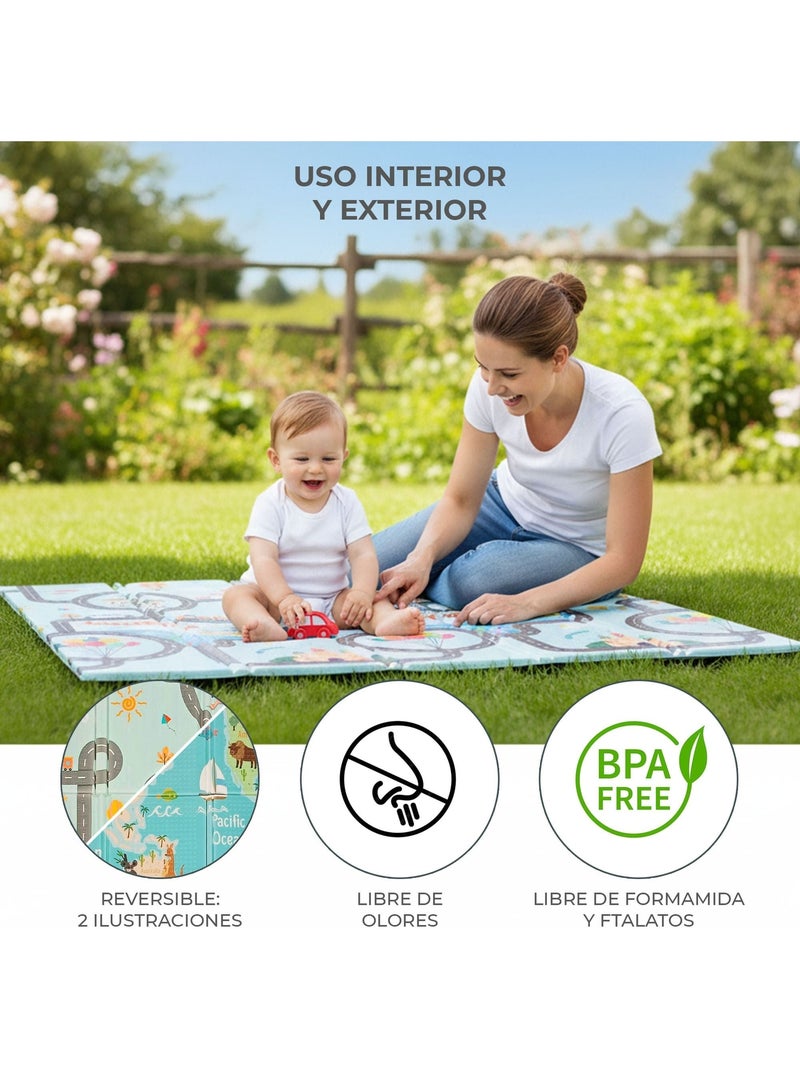 Tapis de jeu pliable XXL Animals-City Asalvo Jaune - Kiabi