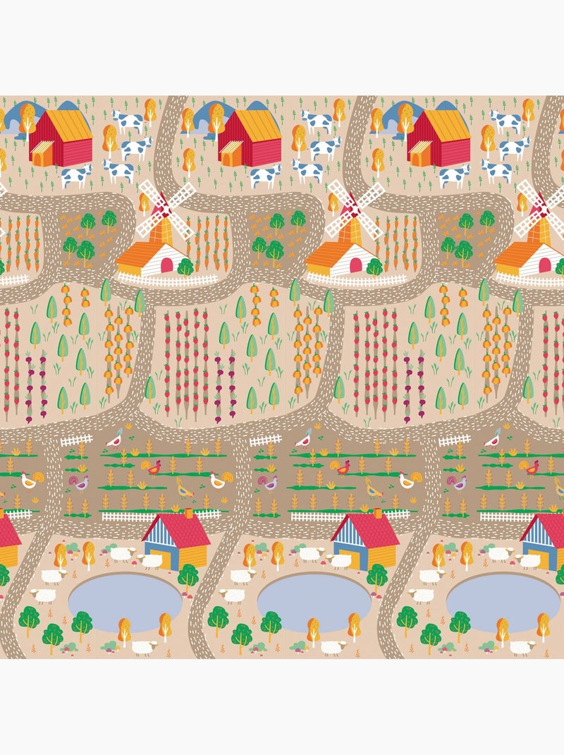 Tapis de jeu pliable XXL Farm-City Asalvo Rouge - Kiabi