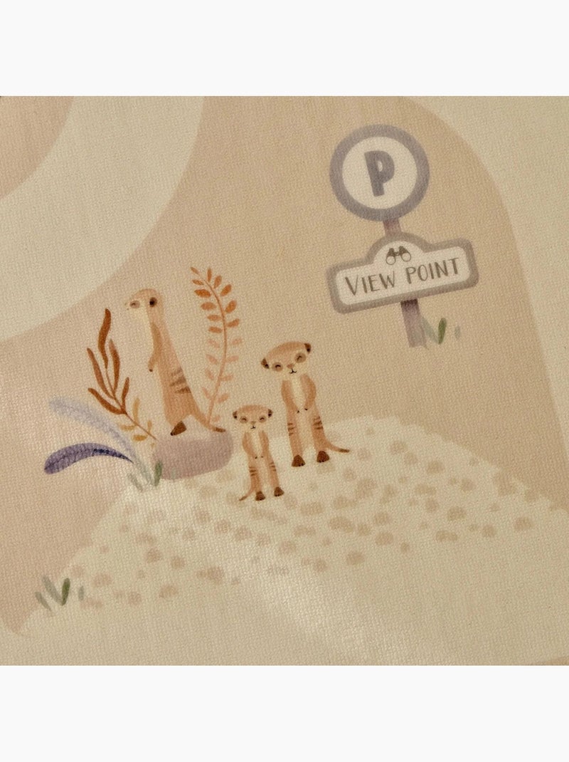 Tapis de jeu pour voiture safari friends Beige - Kiabi