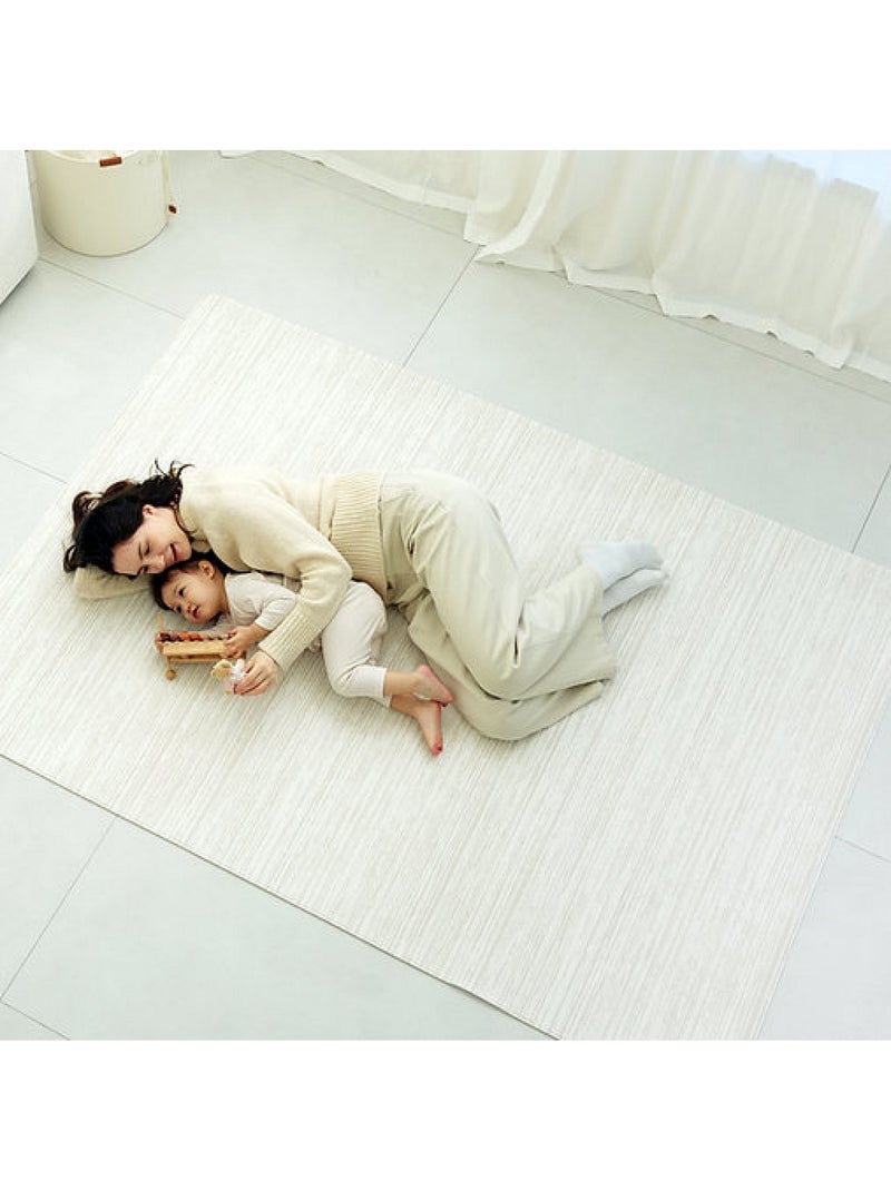 Tapis de jeu réversible croisillons  and  ardoise Blanc - Kiabi