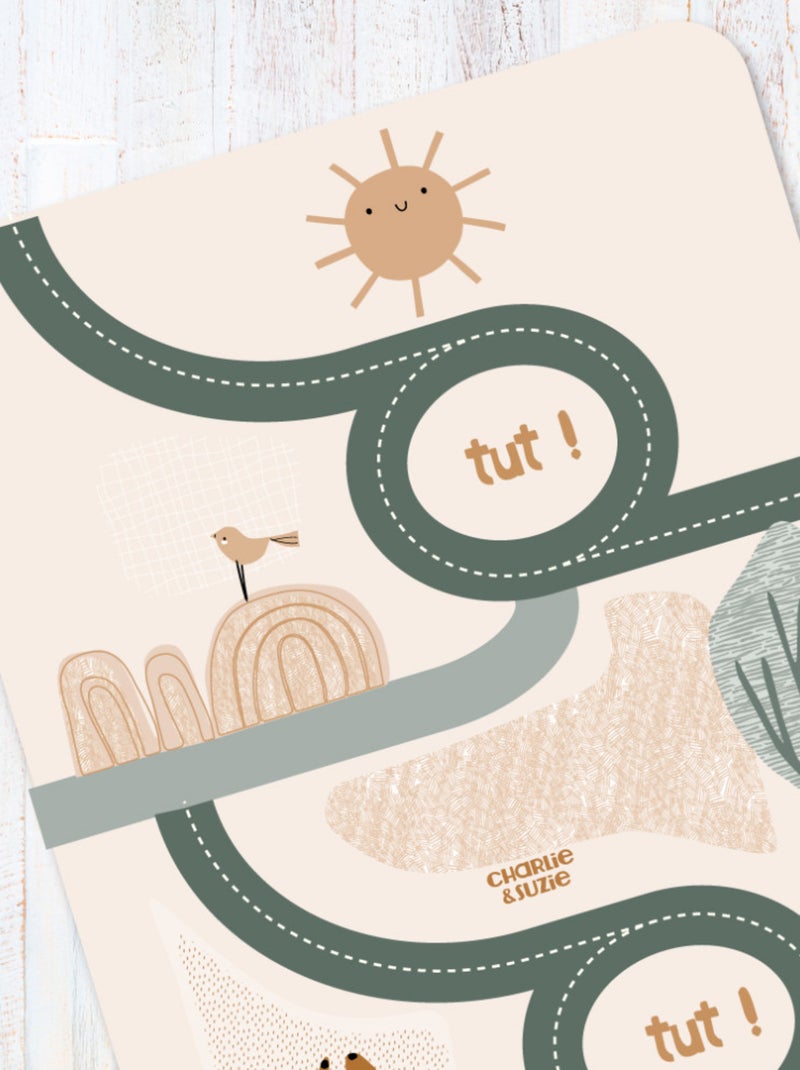 Tapis de jeu "Route" Edgar le renard Multicolore - Kiabi