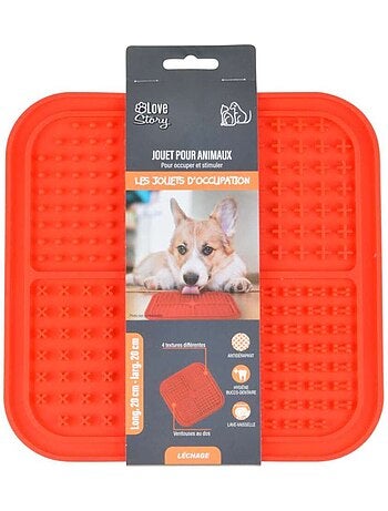Tapis de léchage 4 textures pour chien et chat