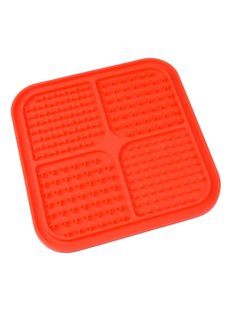 Tapis de léchage pour chien et chat Rouge - Kiabi