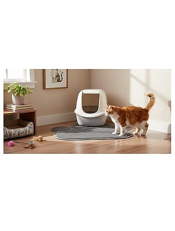 Tapis de litière pour chat Patte de chat L