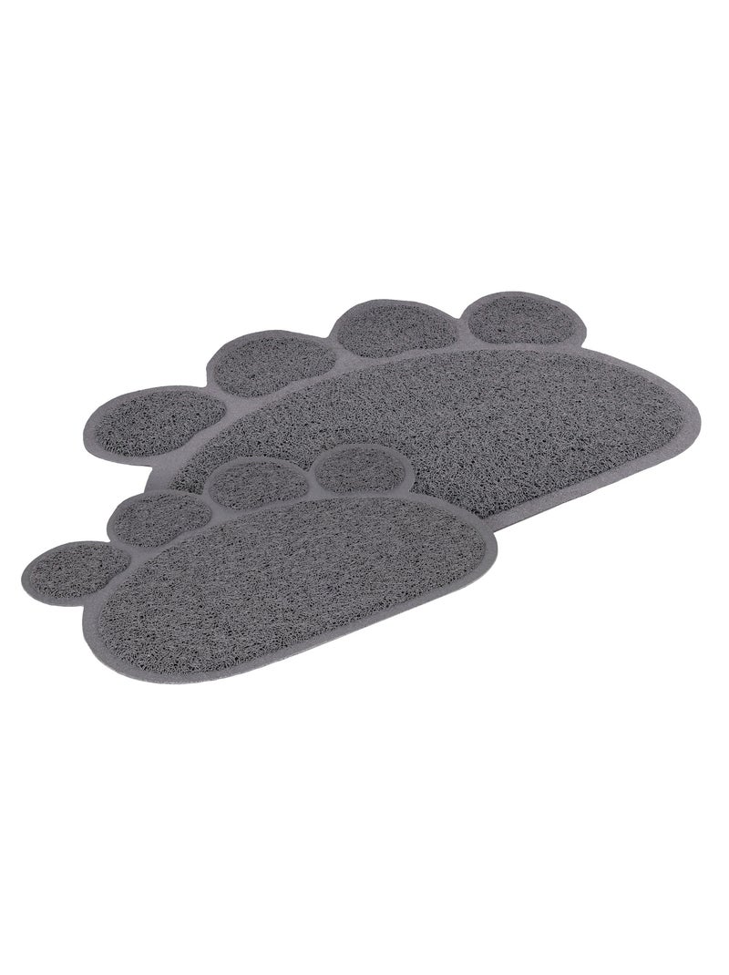 Tapis de litière pour chat Patte de chat S Gris - Kiabi