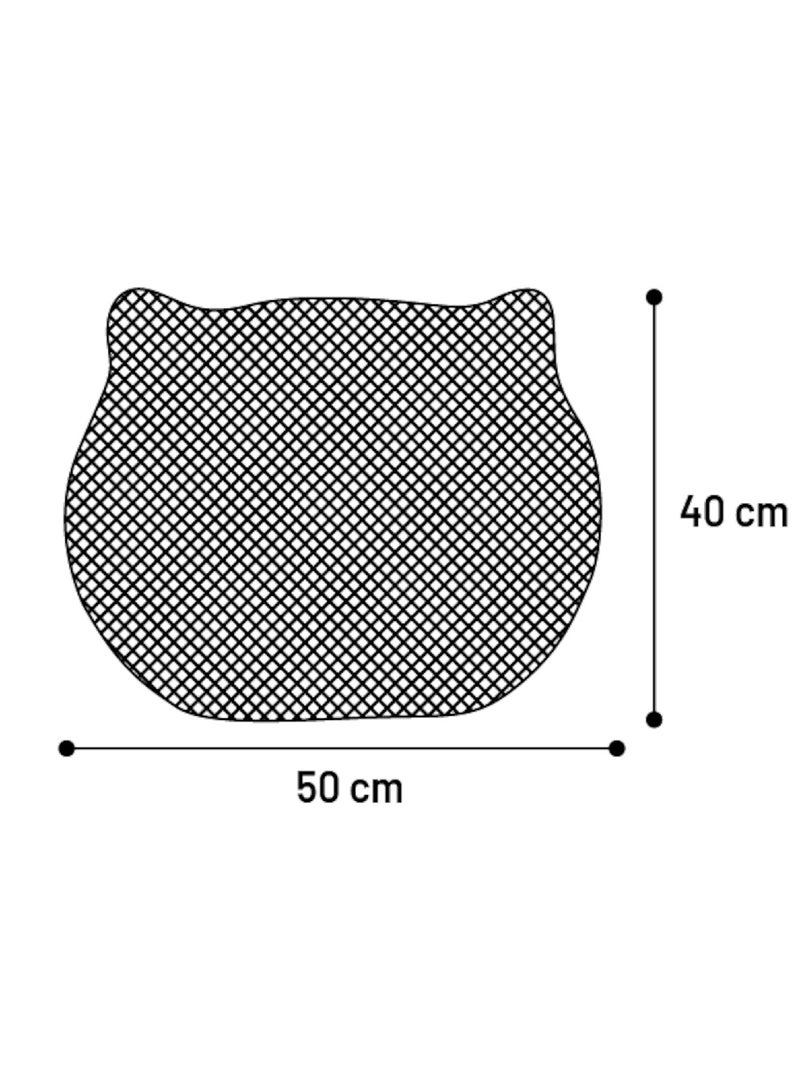 Tapis de litière pour chat Tete de chat Gris - Kiabi