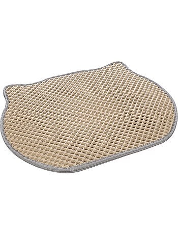 Tapis de litière pour chat tete de chat