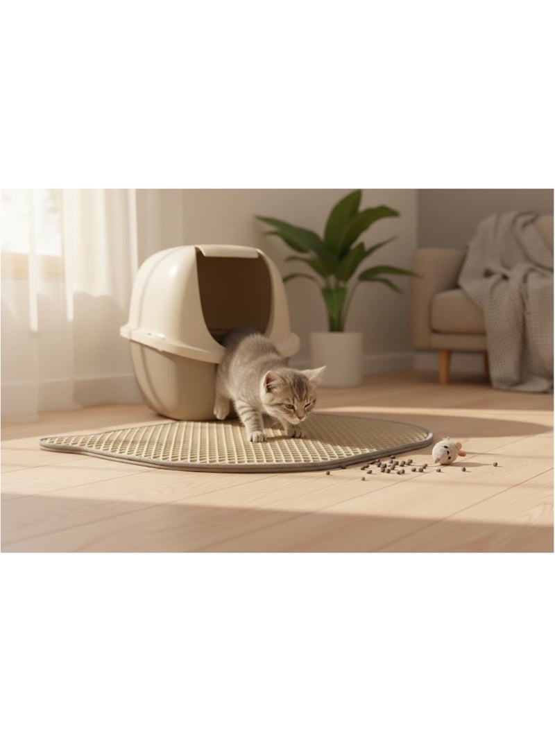 Tapis de litière pour chat Tete de chat Multicolore - Kiabi