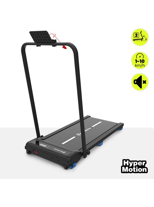 Tapis de Marche et Course Motorisé 2 en 1 Acier et ABS Ultra-Plat 10 km/h Dim 109x56,2 cm - Kiabi Tapis de Marche et Course Motorisé 2 en 1 Acier et ABS Ultra-Plat 10 km/h Dim 109x56,2 cm - Kiabi