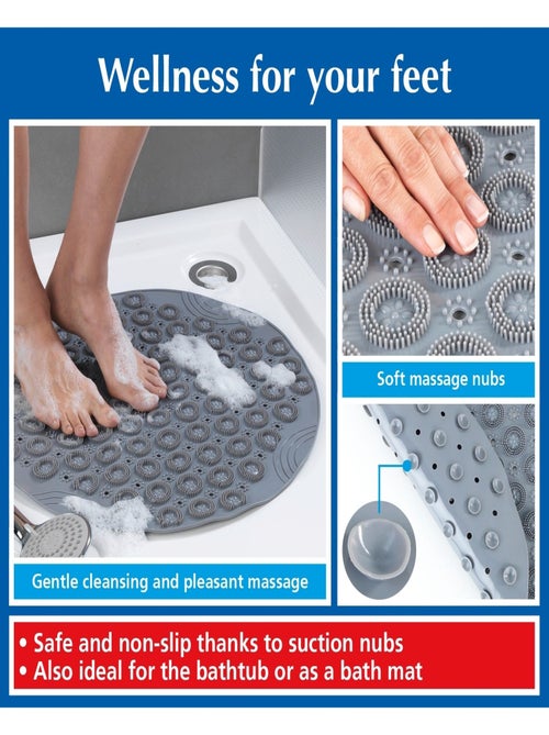 Tapis de massage pour la douche - Gris - Kiabi