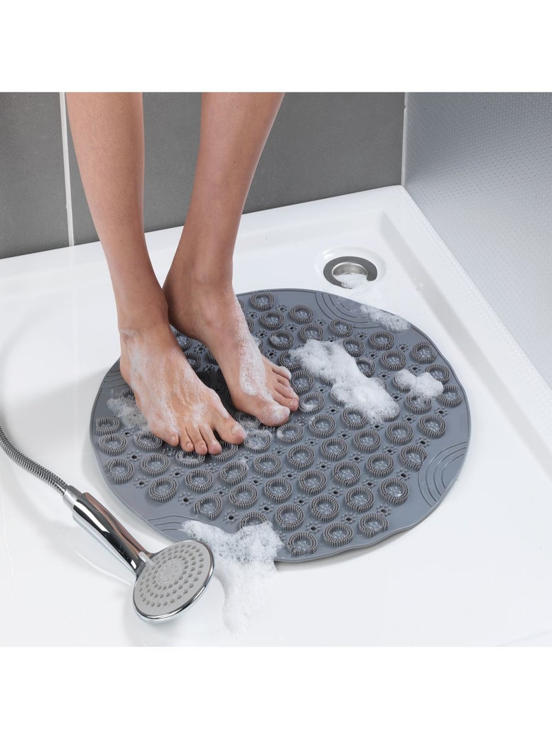 Tapis de massage pour la douche - Gris Gris - Kiabi