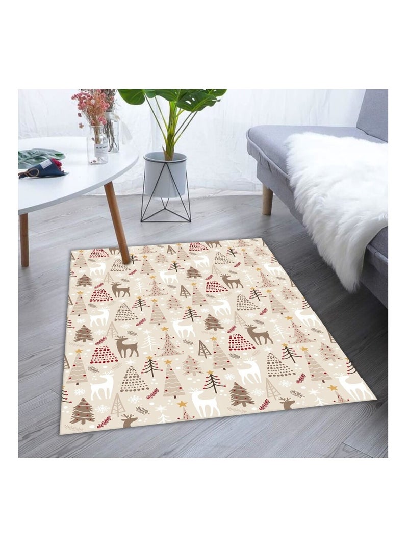 Tapis de Noel Beige - Kiabi