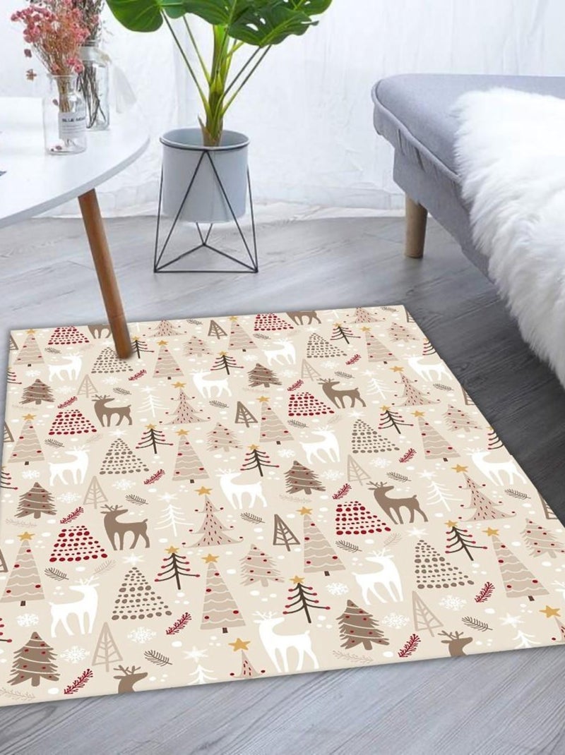 Tapis de Noel Beige - Kiabi