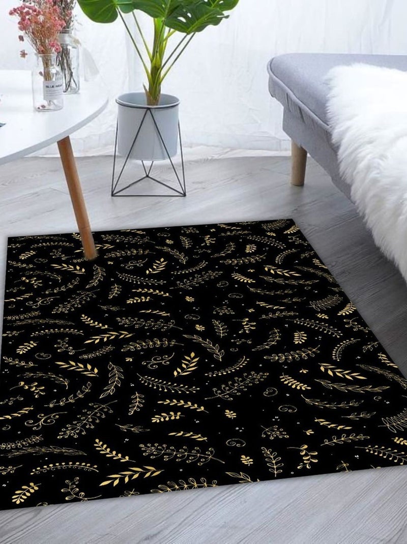 Tapis de Noel Noir Gold Noir - Kiabi