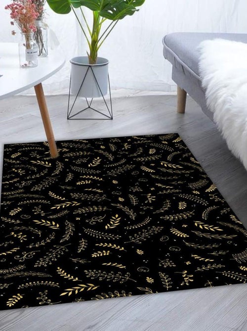 Tapis de Noel Noir Gold - Kiabi