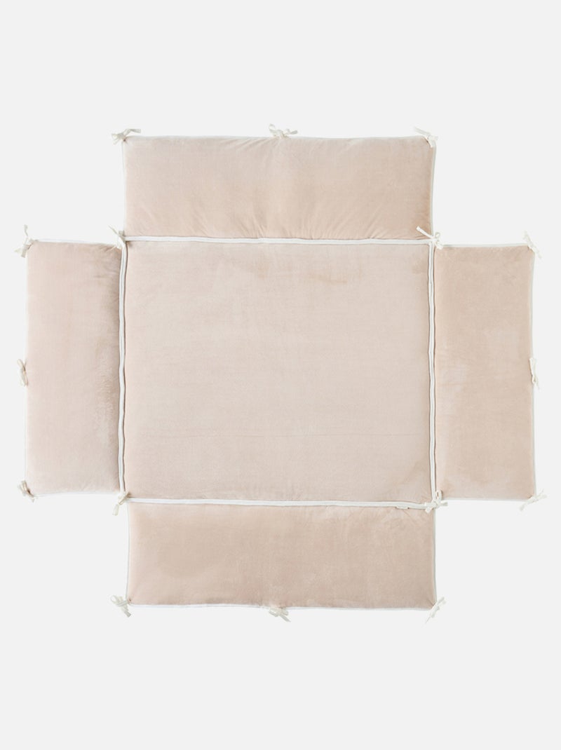 Tapis de parc avec bords 75x95cm, Veloudoux - Bali & Moka Noukie's Ecru - Kiabi