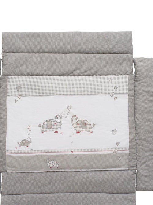 Tapis de parc avec bords 96 x 96 cm imprimé éléphant 'Jumbotwins' ROBA - Kiabi