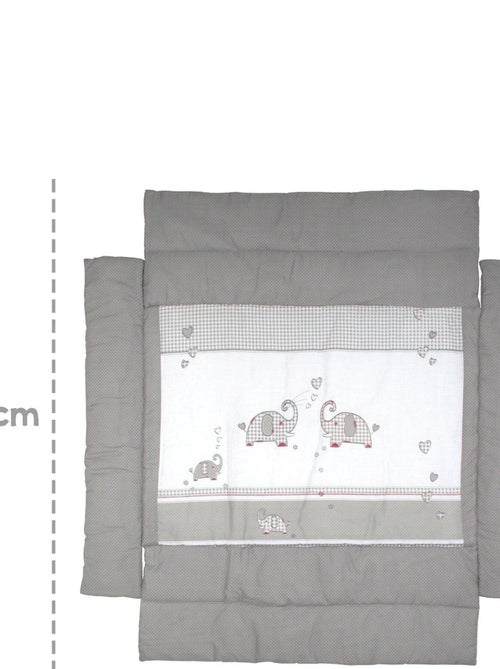 Tapis de parc avec bords 96 x 96 cm imprimé éléphant 'Jumbotwins' ROBA - Kiabi