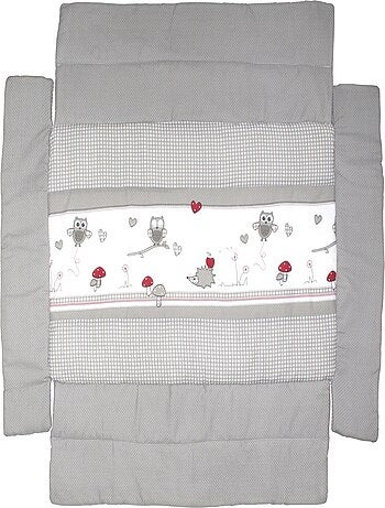 Tapis de parc avec bords imprimé chouette 'Adam et Eule' - ROBA