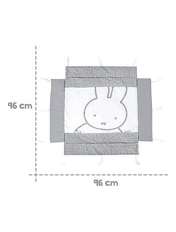 Tapis de parc avec bords imprimé lapin miffy - ROBA