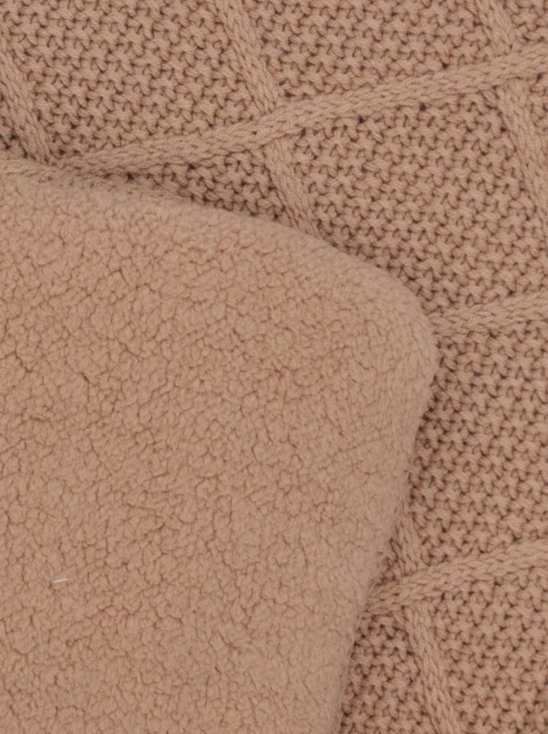 Tapis de parc bébé Check Knit Jollein Marron - Kiabi