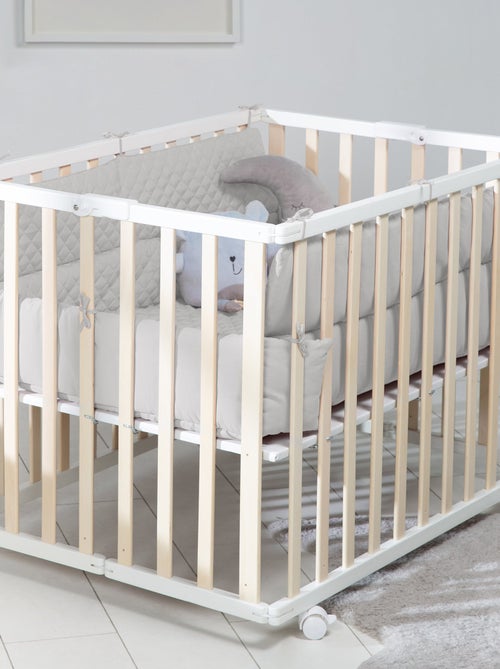 Tapis de parc bébé rectangulaire avec bords - Déperlant - 'Roba roba Style' - Kiabi