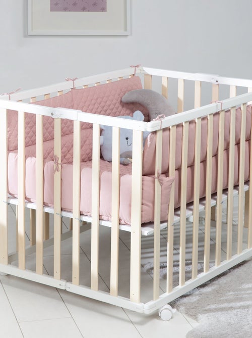 Tapis de parc bébé rectangulaire avec bords - Déperlant - 'Roba roba Style' - Kiabi