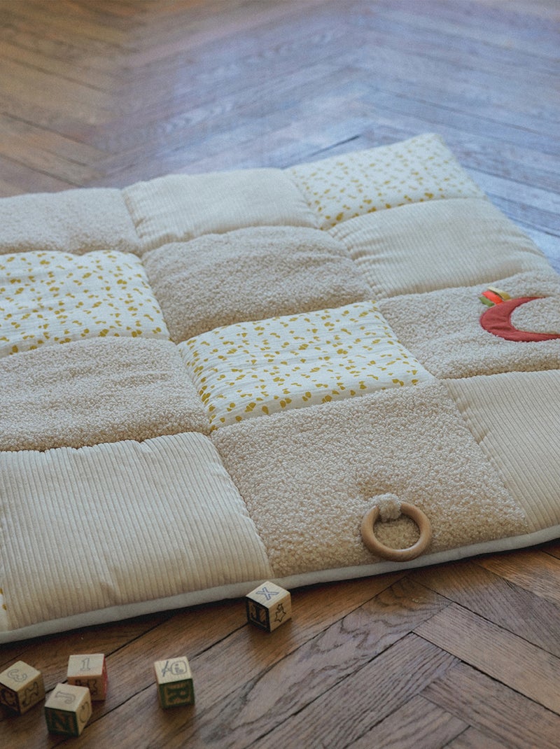 Tapis de parc d'éveil patchwork pour bébé Beige coquille - Kiabi