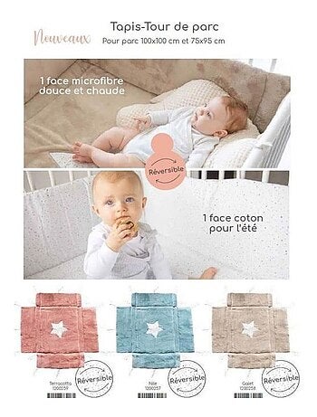 Tapis de parc en microfibre