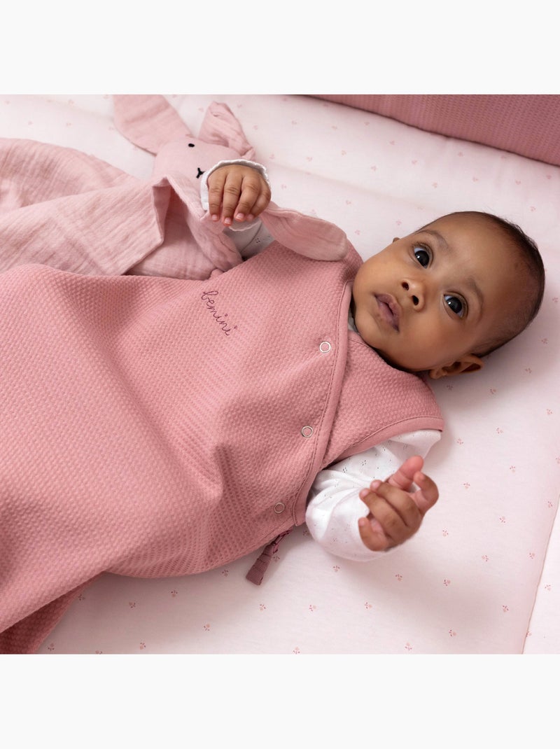 Tapis de parc et jeu - Coton bio moelleux Rose clair - Kiabi