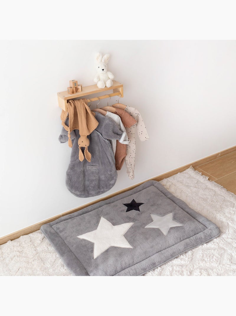 Tapis de parc et jeu - Douceur moelleuse Gris - Kiabi