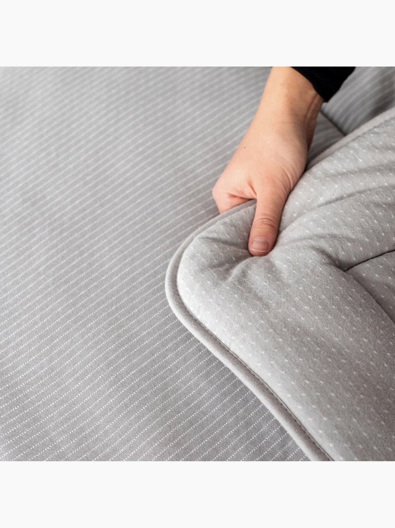 Tapis de parc et jeu - Jersey moelleux Gris foncé - Kiabi