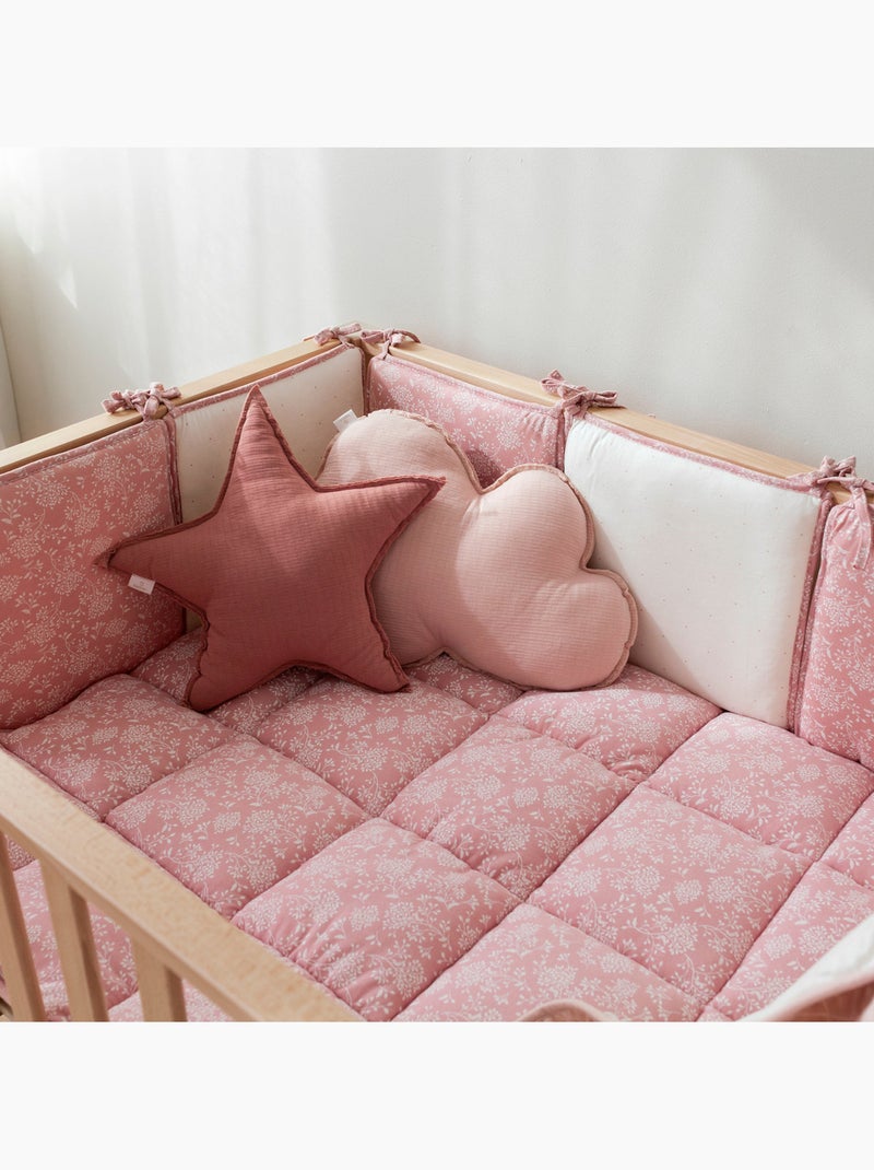 Tapis de parc et jeu - Jersey moelleux Rose parme - Kiabi