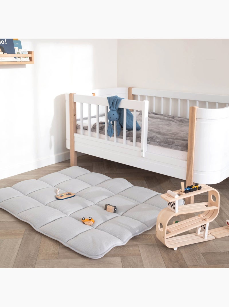 Tapis de parc et jeu - Moelleux texturé Gris - Kiabi
