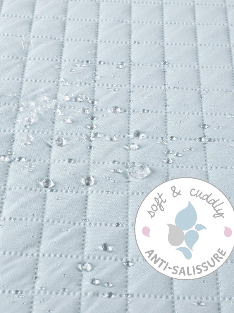 Tapis de parc hexagonal imperm?able avec bords 'Roba Style' Bleu clair - Kiabi